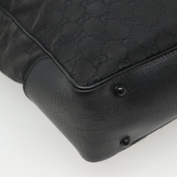 GUCCI GG Canvas Bamboo Tote Bag Black - Picture 13 of 16
